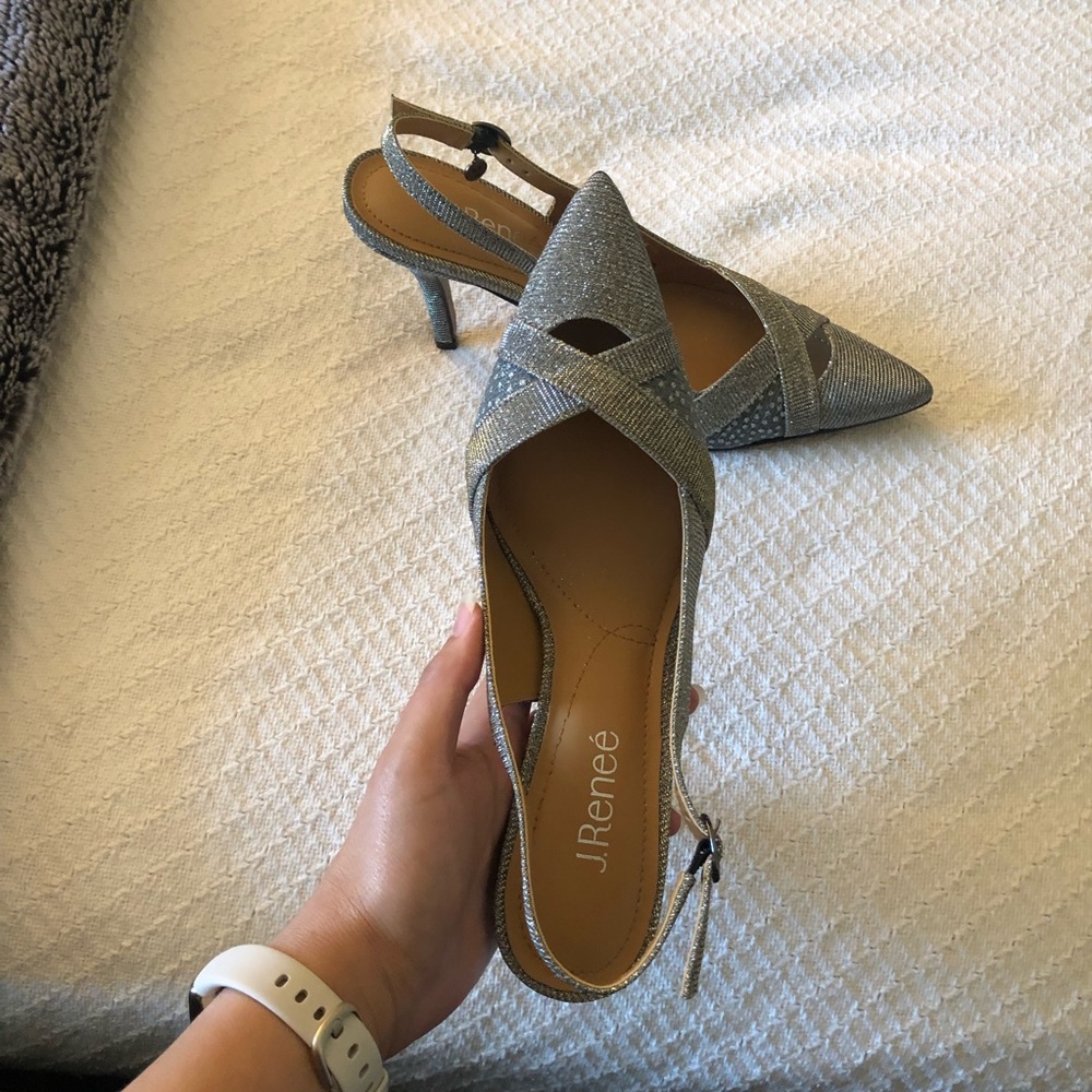 NWOT J.Reneé pointed toe open heel back